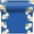 Dunicel® Asztali futó, 3in1 kék színű, kamilla virág mintás, 0,40 x 4,8 m, nem vízálló