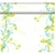 Dunicel® textil hatású Asztali futó, kiwi-kék levelek mintás, nagy kiszerelésű 0,4 x 24 m