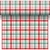 Dunicel® textil hatású papír Asztali futó, 3in1, karácsonyi kockás mintás, 0,40 x 4,8 m, nem vízálló