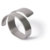 Paper+Design Rozsdamentes Acél Szalvétagyűrű, ezüst, Ø4 cm