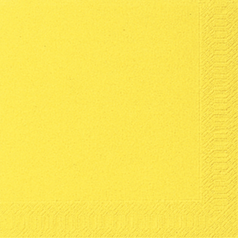 Bio Tissue Szalvéta, sárga, 33 x 33 cm, 3-rétegű