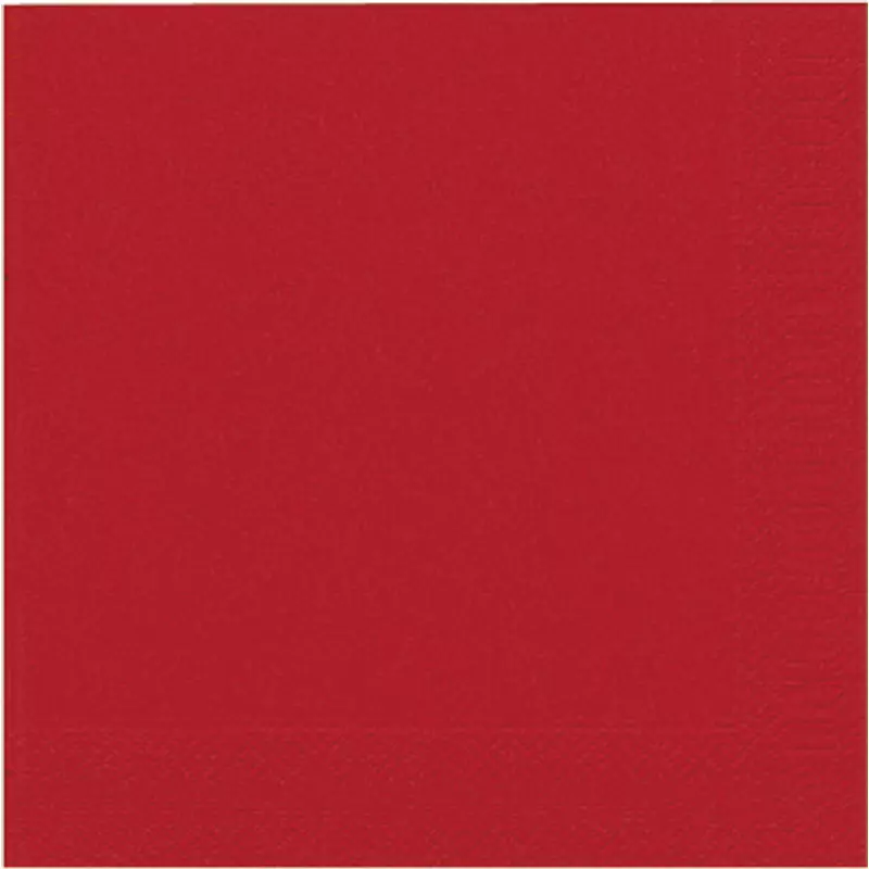 Bio Szalvéta Tissue, piros, 40 x 40 cm, 3-rétegű