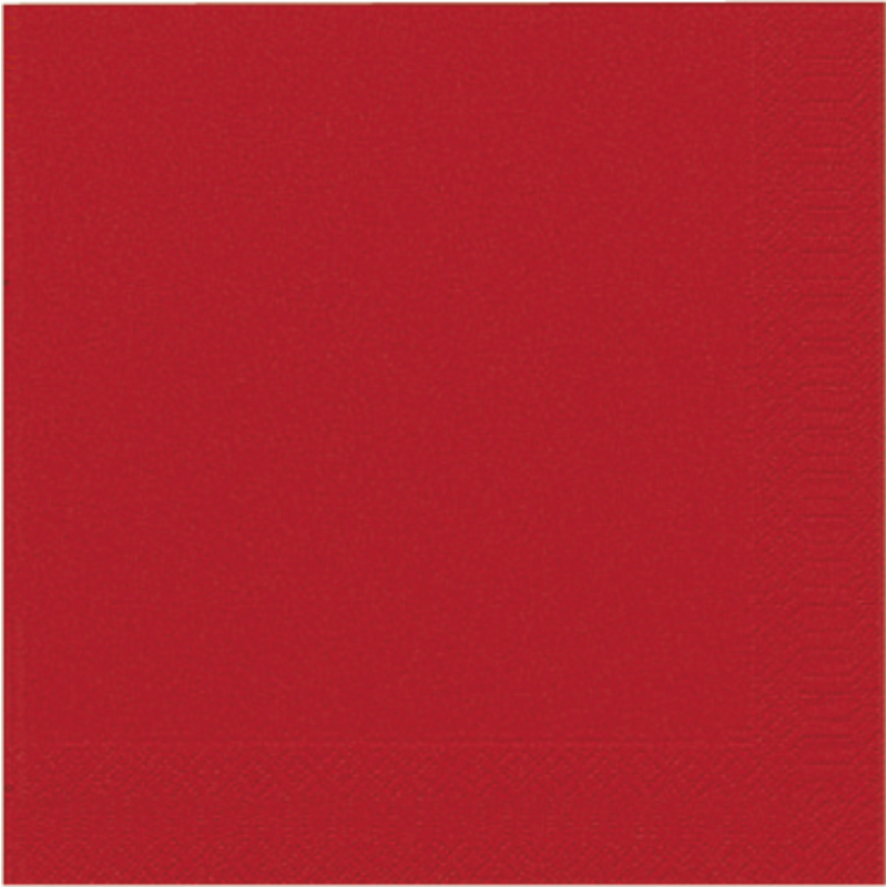 Bio Szalvéta Tissue, piros, 40 x 40 cm, 3-rétegű