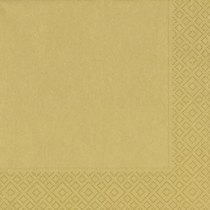Tissue Szalvéta, arany, 33 x 33 cm, 3-rétegű