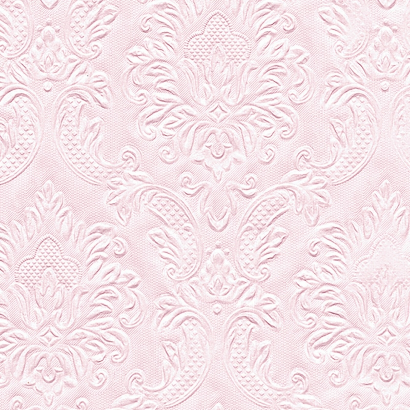 Paper+Design Tissue Szalvéta, dombornyomott, rózsaszín, 24 x 24 cm, 3-rétegű