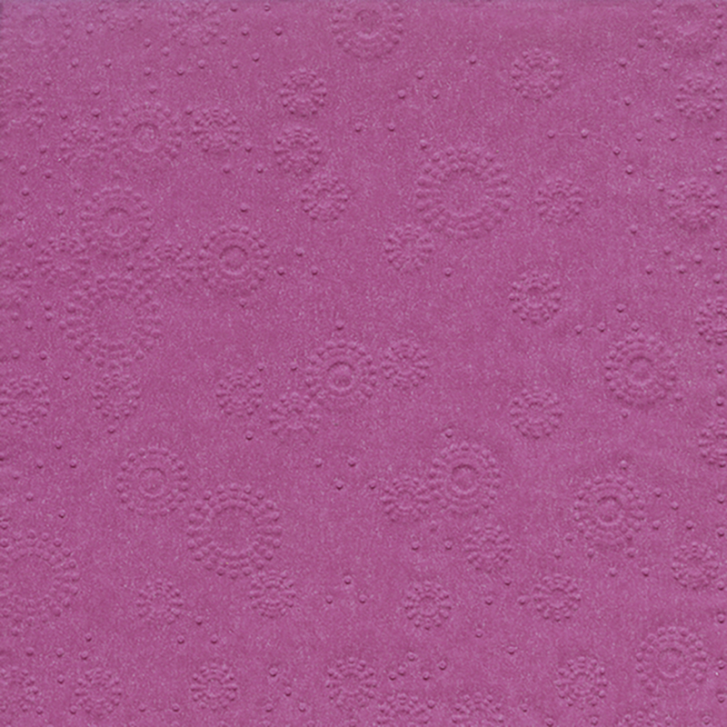 Paper+Design Tissue Szalvéta, dombornyomott, sötét ciklámen színű, 24 x 24 cm, 3-rétegű