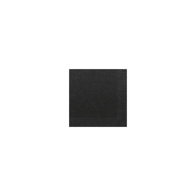 Bio Tissue Szalvéta, fekete, 33 x 33 cm, 3-rétegű