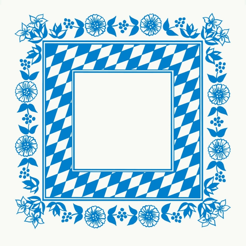 Dunicel® Asztalközép, Bayern mintás, 84 x 84 cm