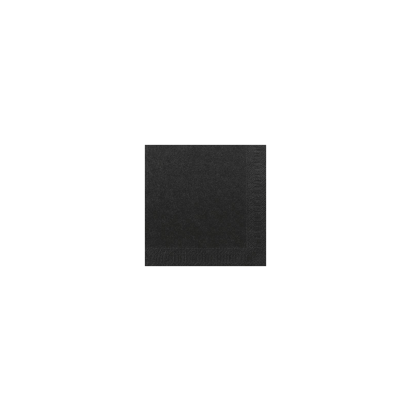 Bio Tissue Szalvéta, fekete, 24 x 24 cm, 3-rétegű