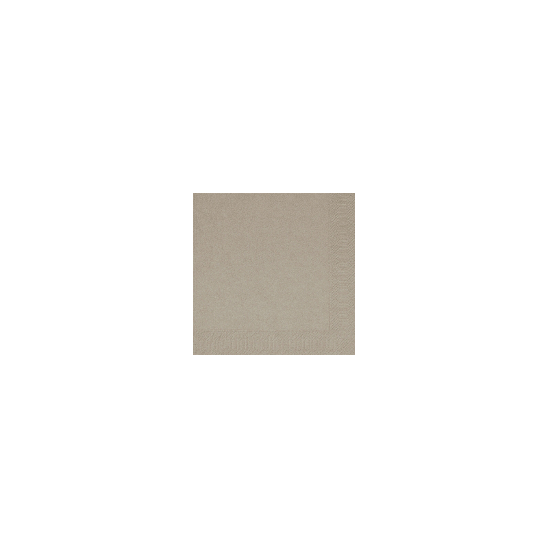 Bio Tissue Szalvéta, szürkésdrapp, 24 x 24 cm, 3-rétegű