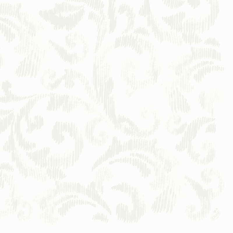Dunilin® textil hatású mintás Szalvéta, 40 x 40 cm, fehér színű