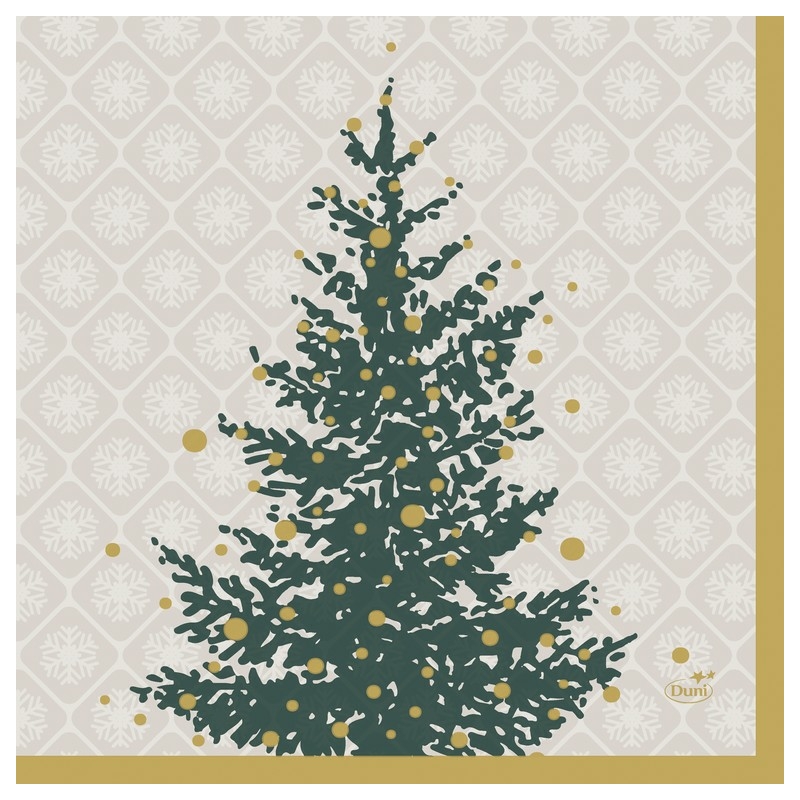 Tissue Szalvéta, karácsonyi, fenyőfa mintás, 33 x 33 cm, 3-rétegű