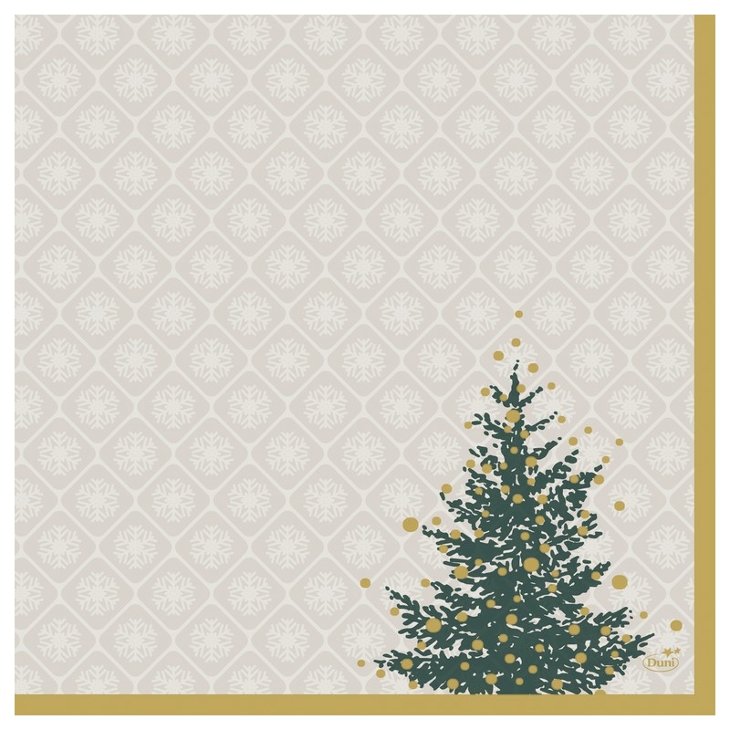Dunisoft® textil hatású Szalvéta, karácsonyi, fenyőfa mintás, 40 x 40 cm