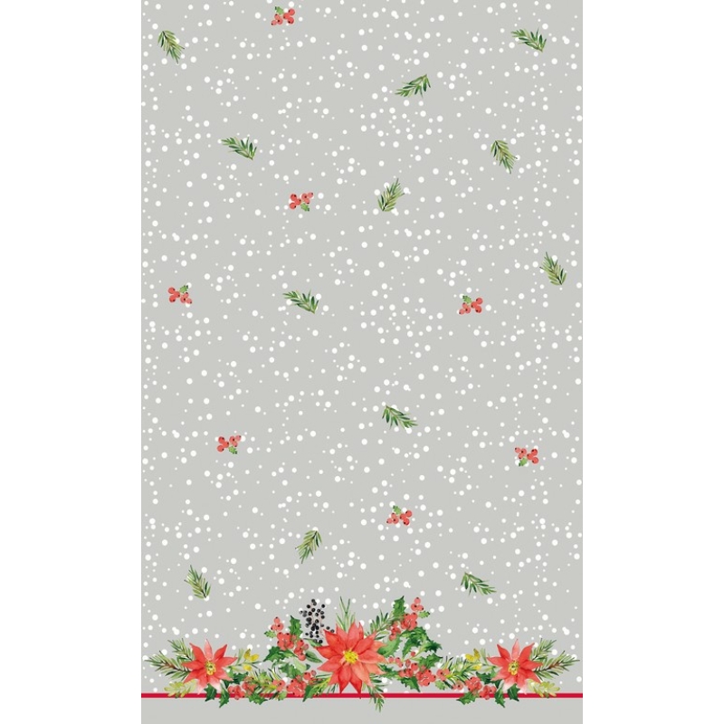 Dunicel® Asztalterítő karácsonyi virág mintás, 138 x 220 cm