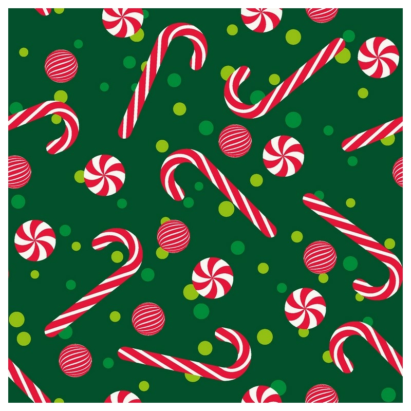 Paper+Design Tissue Szalvéta, karácsonyi mintás cukorka, 33 x 33 cm, 3-rétegű