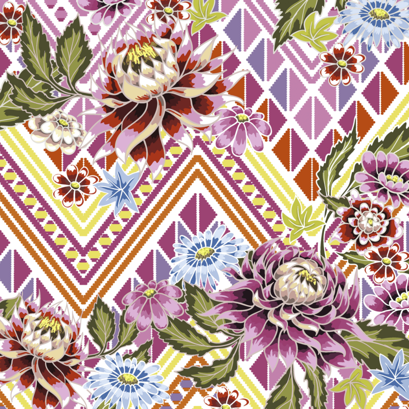 Paper+Design Tissue Szalvéta, Mexikói virág mintás, 33 x 33 cm, 3-rétegű