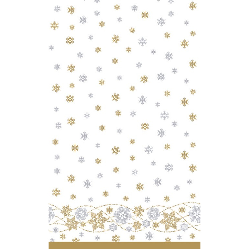 Dunicel® Asztalterítő karácsonyi, hópehely mintás, 138 x 220 cm