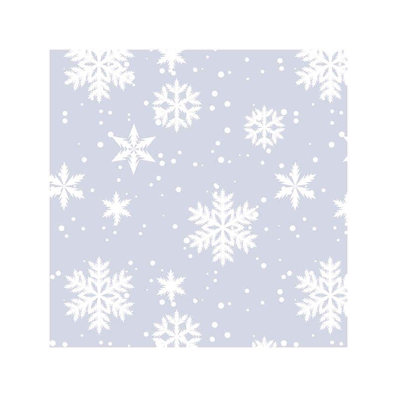 Paper+Design® Tissue karácsonyi, ezüst jégvirág mintás Szalvéta, 33 x 33 cm, 3-rétegű