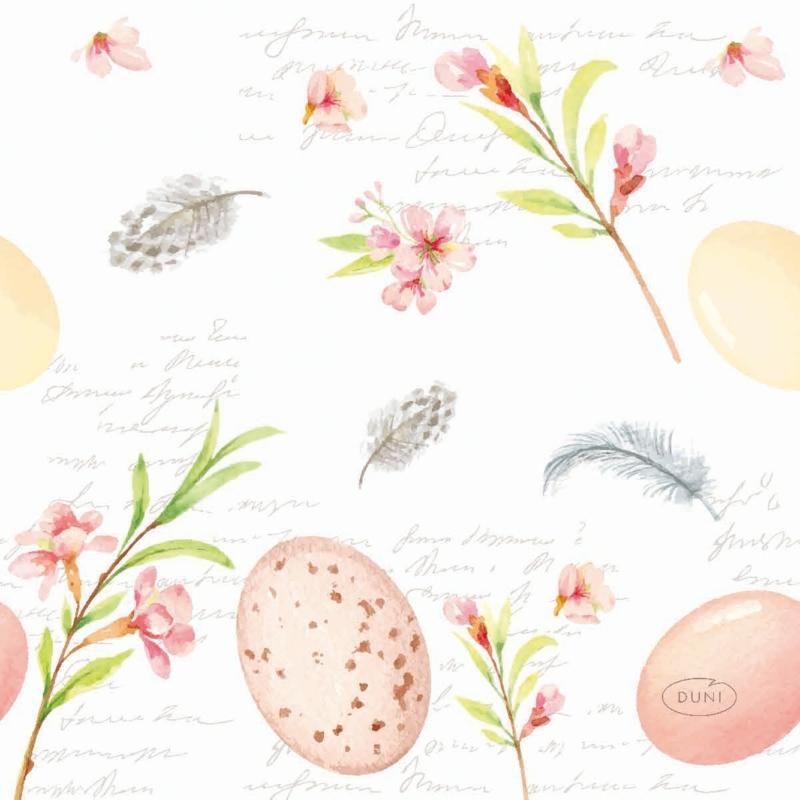 BIO Tissue Szalvéta, húsvéti tojás mintás, 24 x 24 cm, 3-étegű