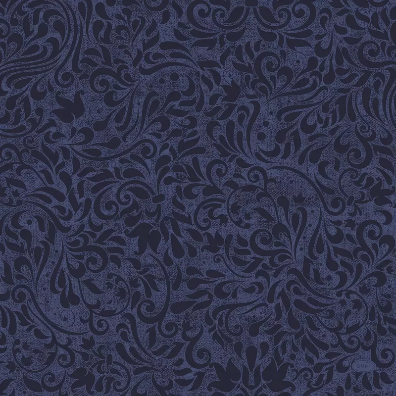 Dunisoft® textil hatású Szalvéta, sötétkék mintás 40 x 40 cm