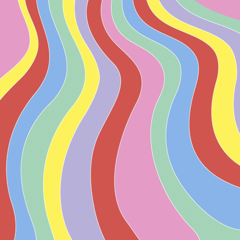 Paper+Design Tissue Szalvéta, szivárvány mintás, 33 x 33 cm, 3-rétegű