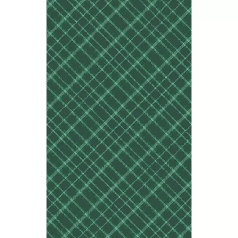 Dunicel® textil hatású papír Asztalterítő, zöld kocka mintás, 138 x 220 cm, nem vízálló