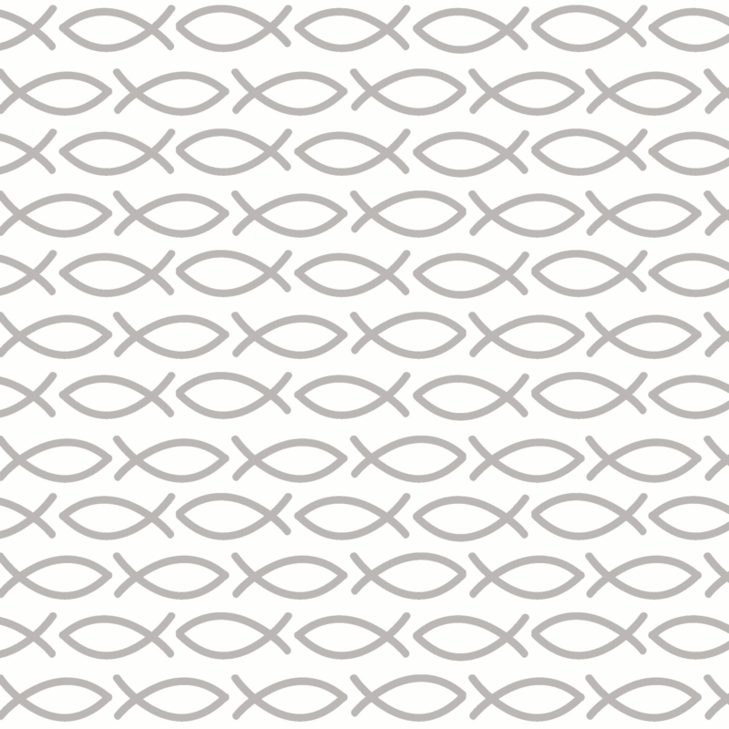 Paper+Design Tissue Szalvéta, Hal szimbólum, Kereszténység szimbóluma halak mintázat, 33 x 33 cm, 3-rétegű