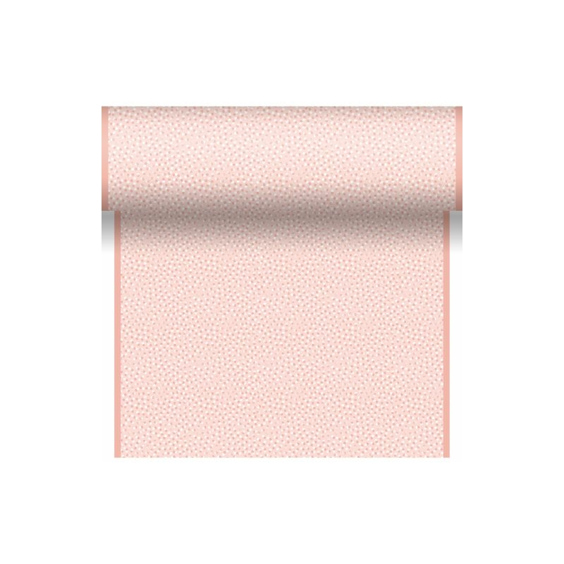 Dunicel® Asztali futó, 3in1 pont mintás, rózsaszín-púder színű, 0,40 x 4,8 m, nem vízálló