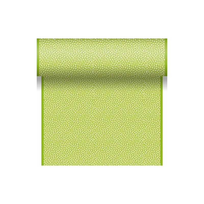 Dunicel® Asztali futó, 3in1 zöld pont mintás, 0,40 x 4,8 m, nem vízálló