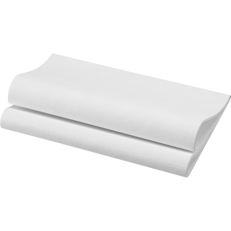 Bio Dunisoft® textil hatású Szalvéta, fehér színű, 40 x 40 cm, 1/4 hajtású, 60 db/csomag