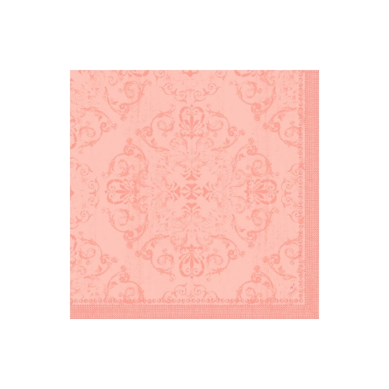 Dunilin® textil hatású Szalvéta, rózsaszín Opulent mintás, 40 x 40 cm, 1/4 hajtású, 45 db/csomag