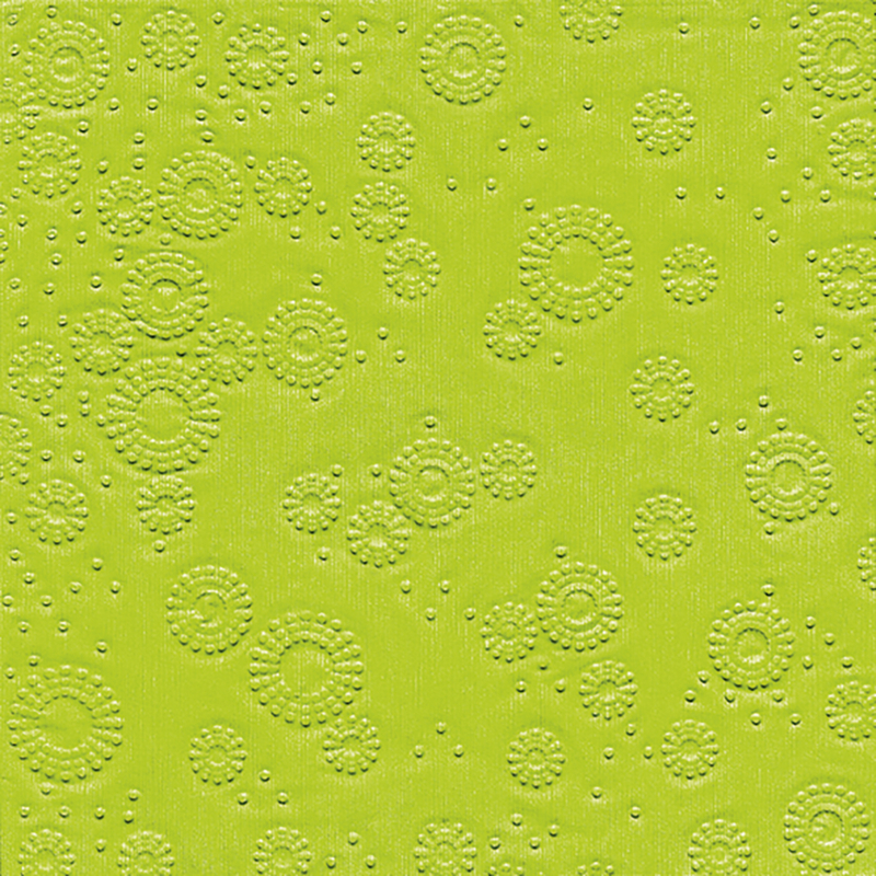 Paper+Design Tissue Szalvéta, dombornyomott, kiwi színű, 33 x 33 cm, 3-rétegű
