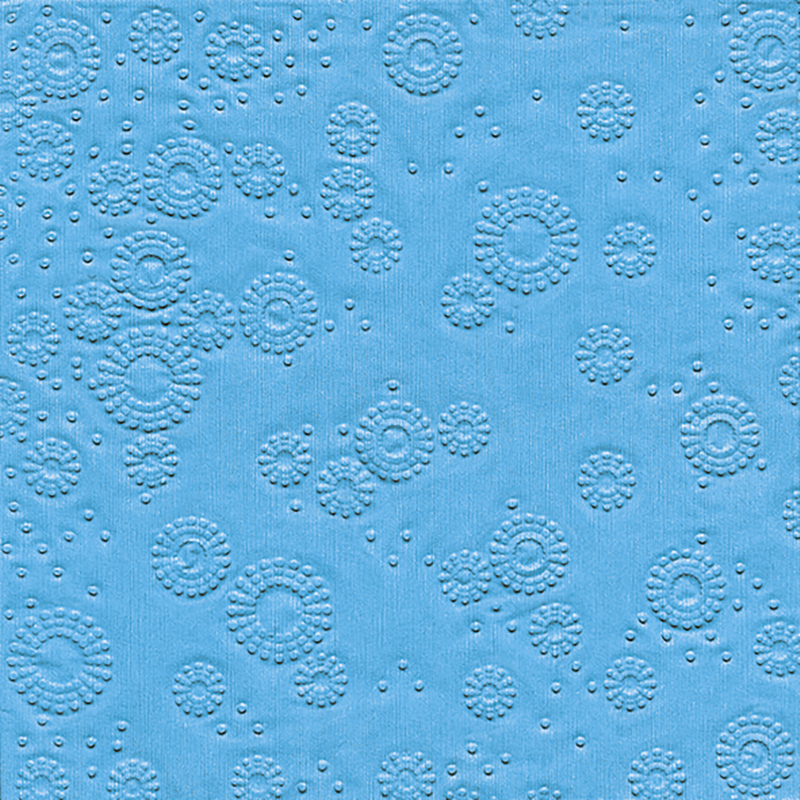 Paper+Design Tissue Szalvéta, dombornyomott, vízkék színű, 33 x 33 cm, 3-rétegű