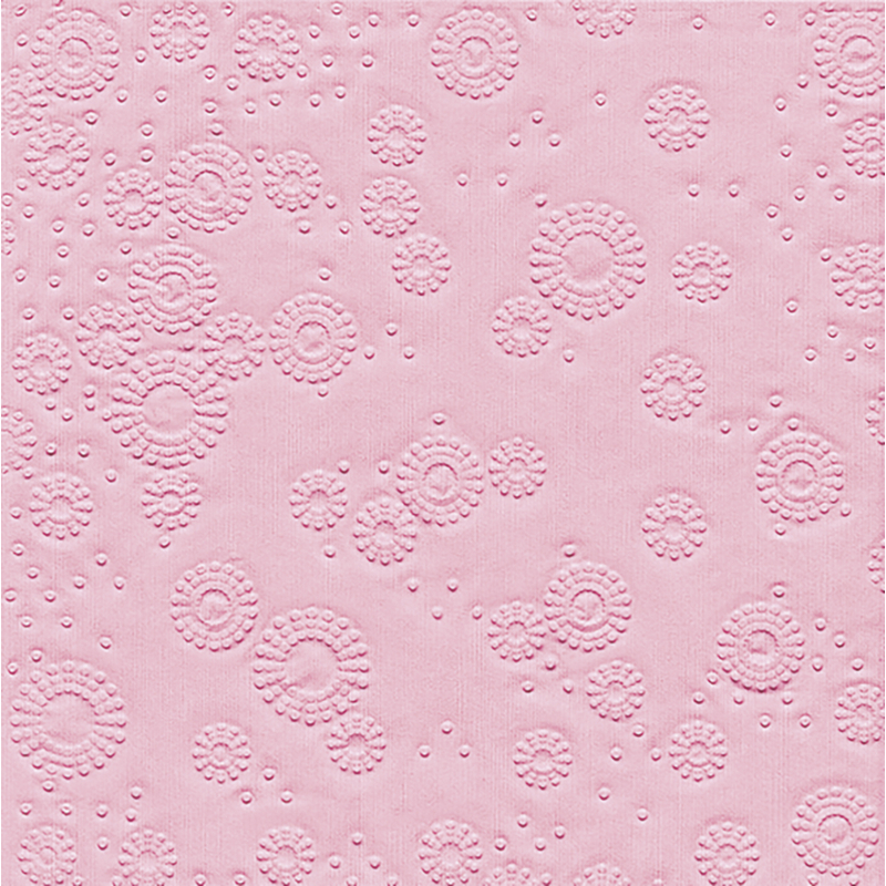 Paper+Design Tissue Szalvéta, dombornyomott, rózsaszín színű, 33 x 33 cm, 3-rétegű