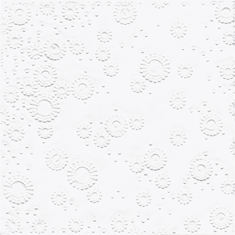 Paper+Design Tissue Szalvéta, dombornyomott, fehér színű, 33 x 33 cm, 3-rétegű