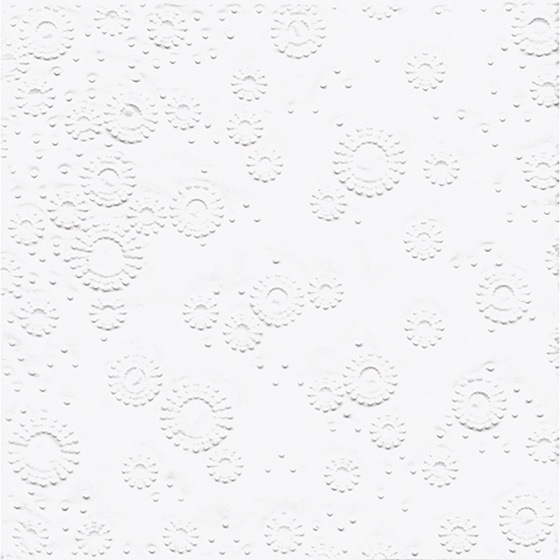 Paper+Design Tissue Szalvéta, dombornyomott, fehér színű, 33 x 33 cm, 3-rétegű