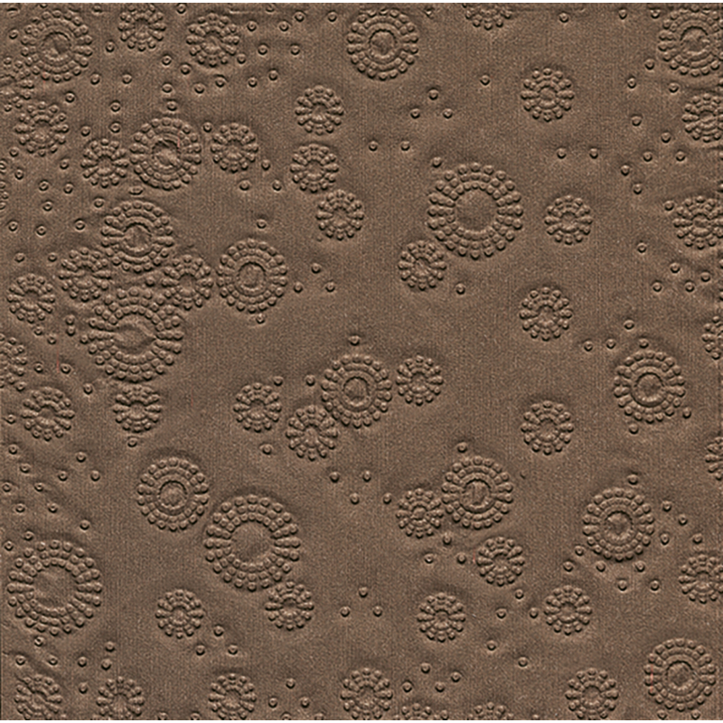 Paper+Design Tissue Szalvéta, dombornyomott, barna színű, 33 x 33 cm, 3-rétegű