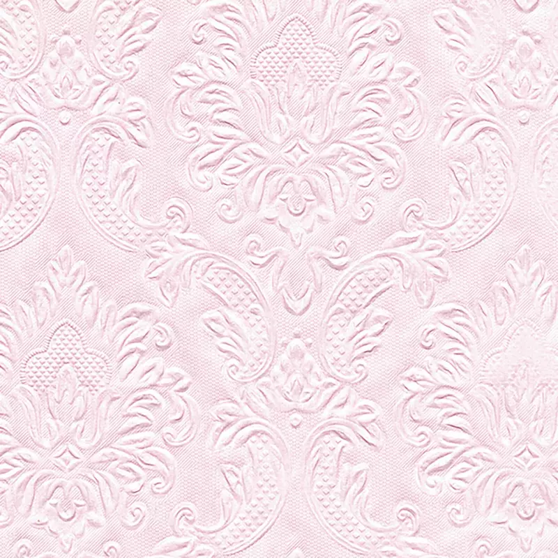 Paper+Design Tissue Szalvéta, dombornyomott, rózsaszín, 33 x 33 cm, 3-rétegű