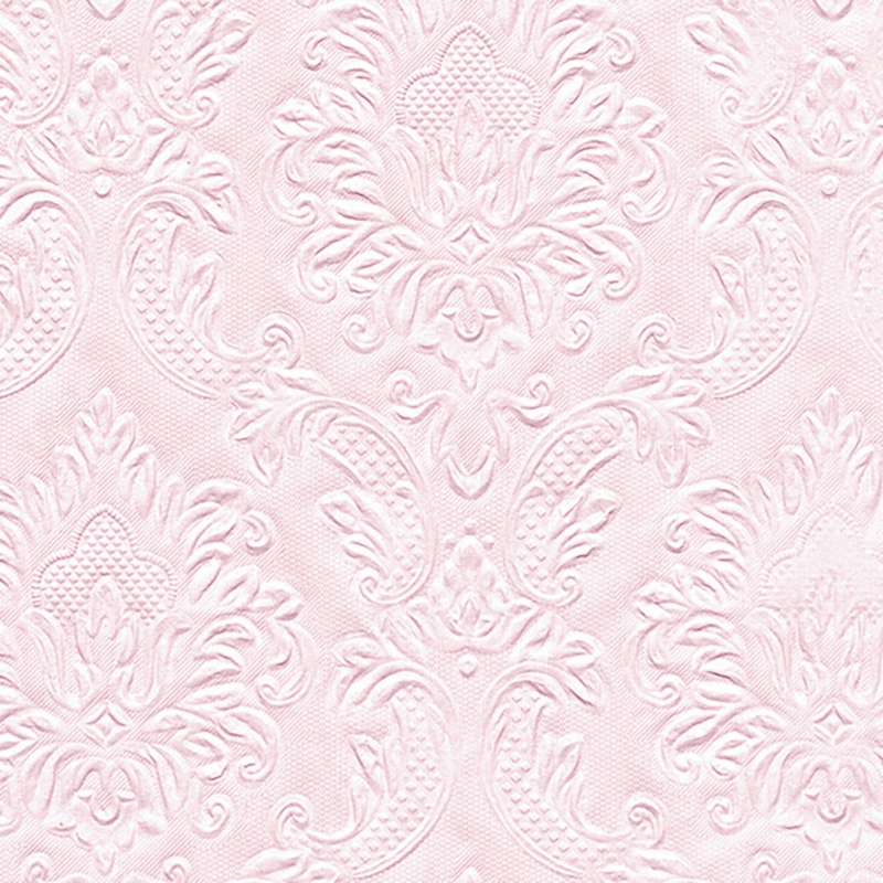 Paper+Design Tissue Szalvéta, dombornyomott, rózsaszín, 33 x 33 cm, 3-rétegű