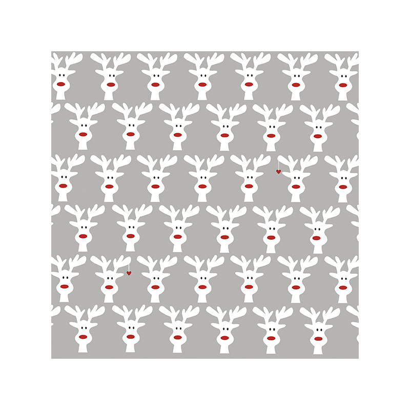 Paper+Design® Tissue Szarvas mintás Szalvéta, 33 x 33 cm, 3-rétegű