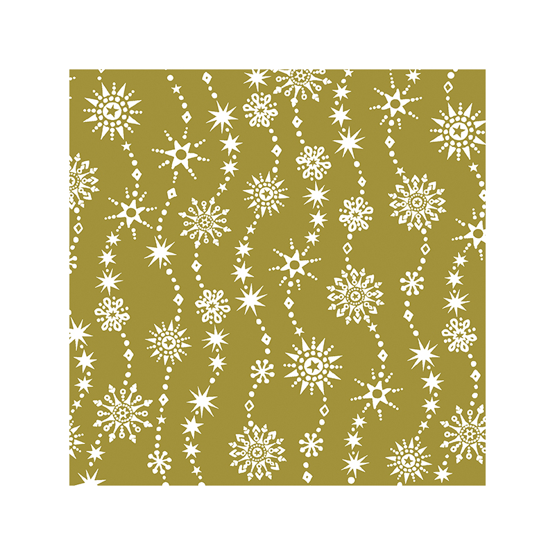 Paper+Design® Tissue karácsonyi, arany mintás Szalvéta, 33 x 33 cm, 3-rétegű