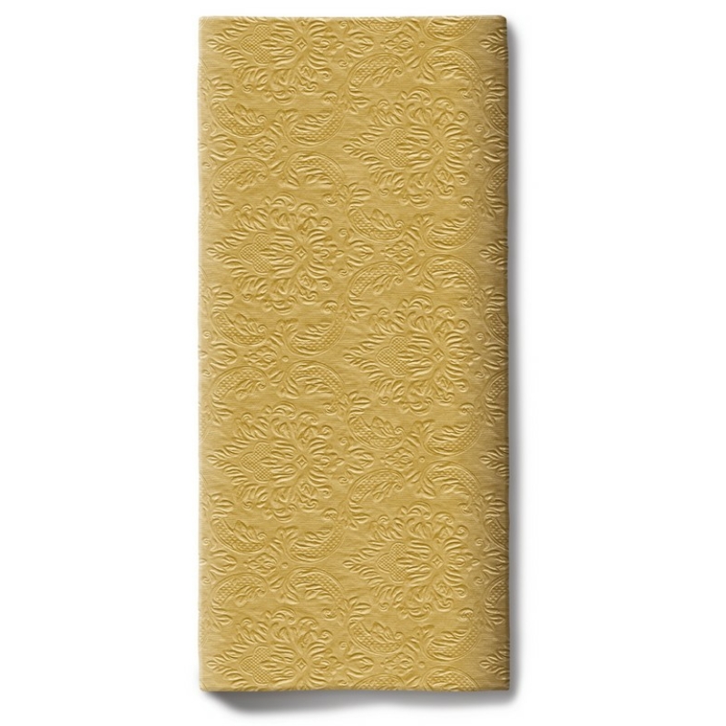 Paper+Design Tissue Asztali futó, dombornyomott, arany, 0,33 x 6 m