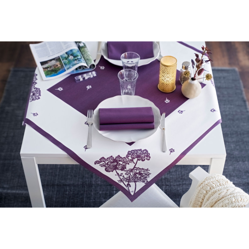 Dunisoft® textil hatású lila színű Szalvéta, 40 x 40 cm