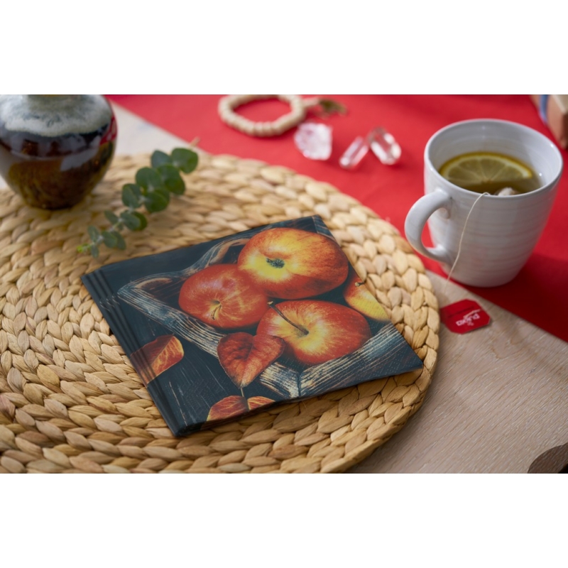 Paper+Design Tissue Szalvéta, alma mintás, 24 x 24 cm, 3-rétegű