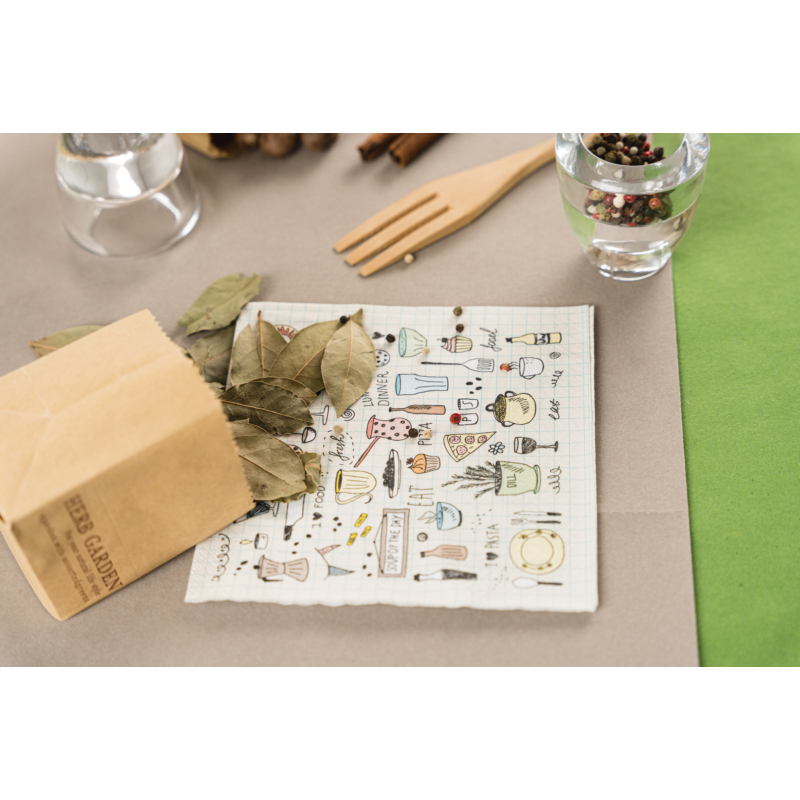 Paper+Design Tissue Szalvéta, Master Chef mintás, 33 x 33 cm, 3-rétegű