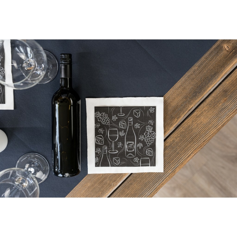 Paper+Design Tissue Szalvéta, bor mintás, 33 x 33 cm, 3-rétegű
