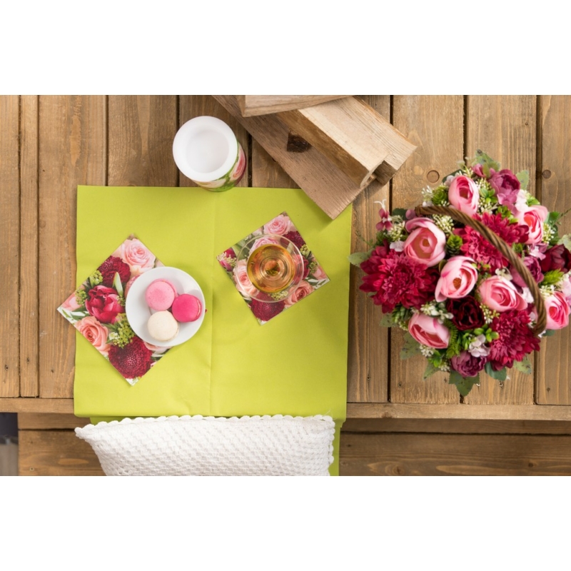 Paper+Design Tissue Szalvéta, rózsa virág mintás, 24 x 24 cm, 3-rétegű