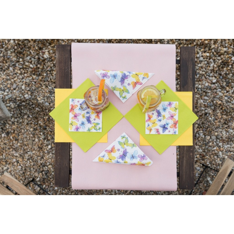 Paper+Design Tissue Szalvéta, pillangó mintás, 24 x 24 cm, 3-rétegű